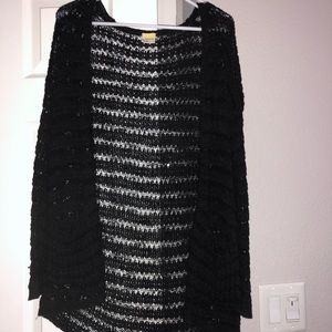 black cardigan